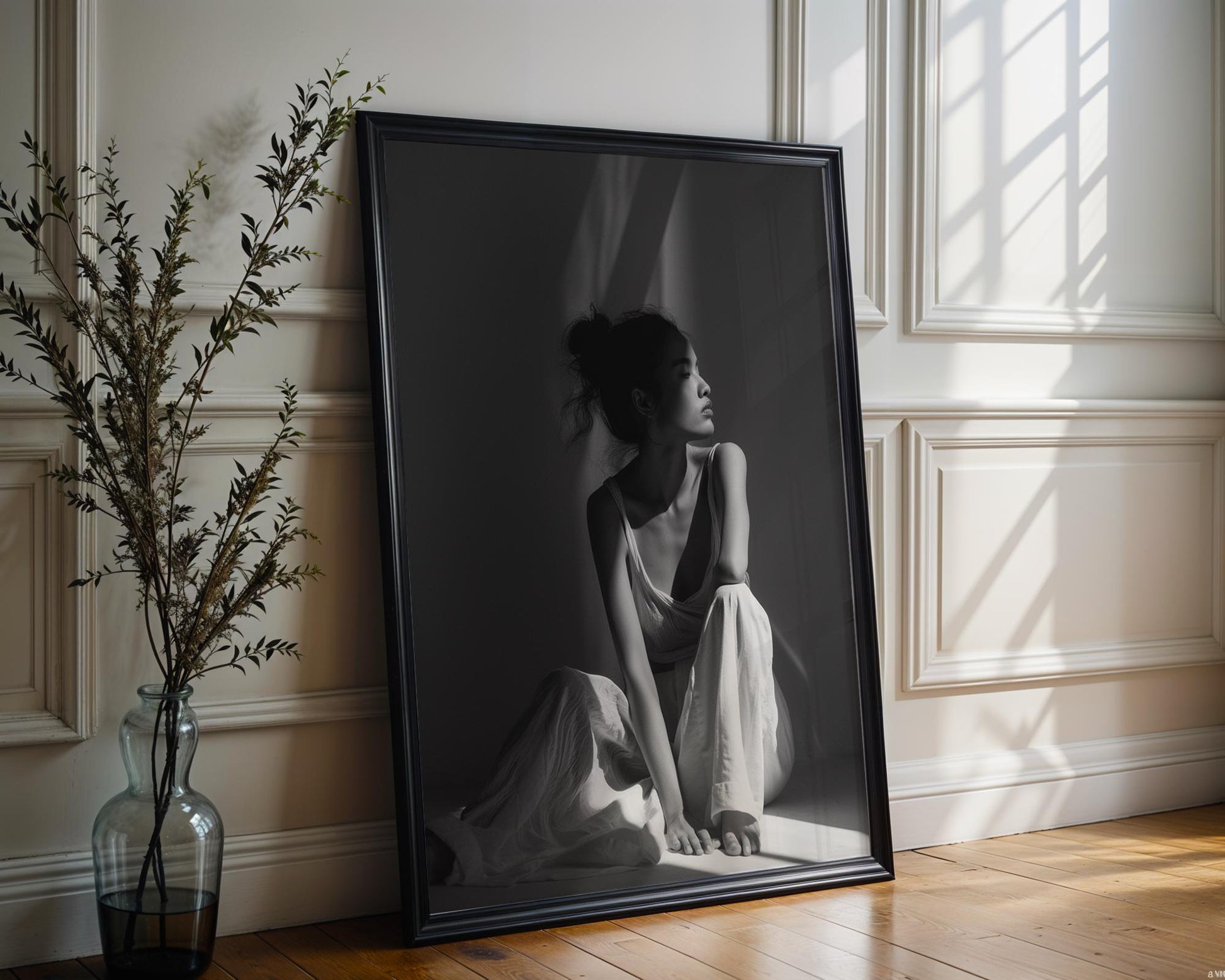 Minimal Wall Art | Retro Paris Fashion Print |  Luxury Photography wall art print, minimalist black and white poster, modern Scandinavian wall decor, Monohaus