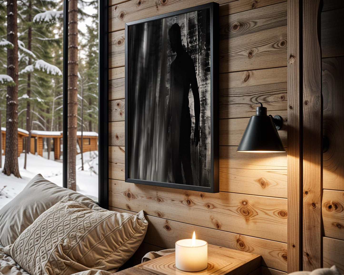 Minimal Wall Art Shadow Figure Study | Black and White Abstract Photography abstract wall art print, geometric minimalist poster, modern Scandinavian decor, Monohaus