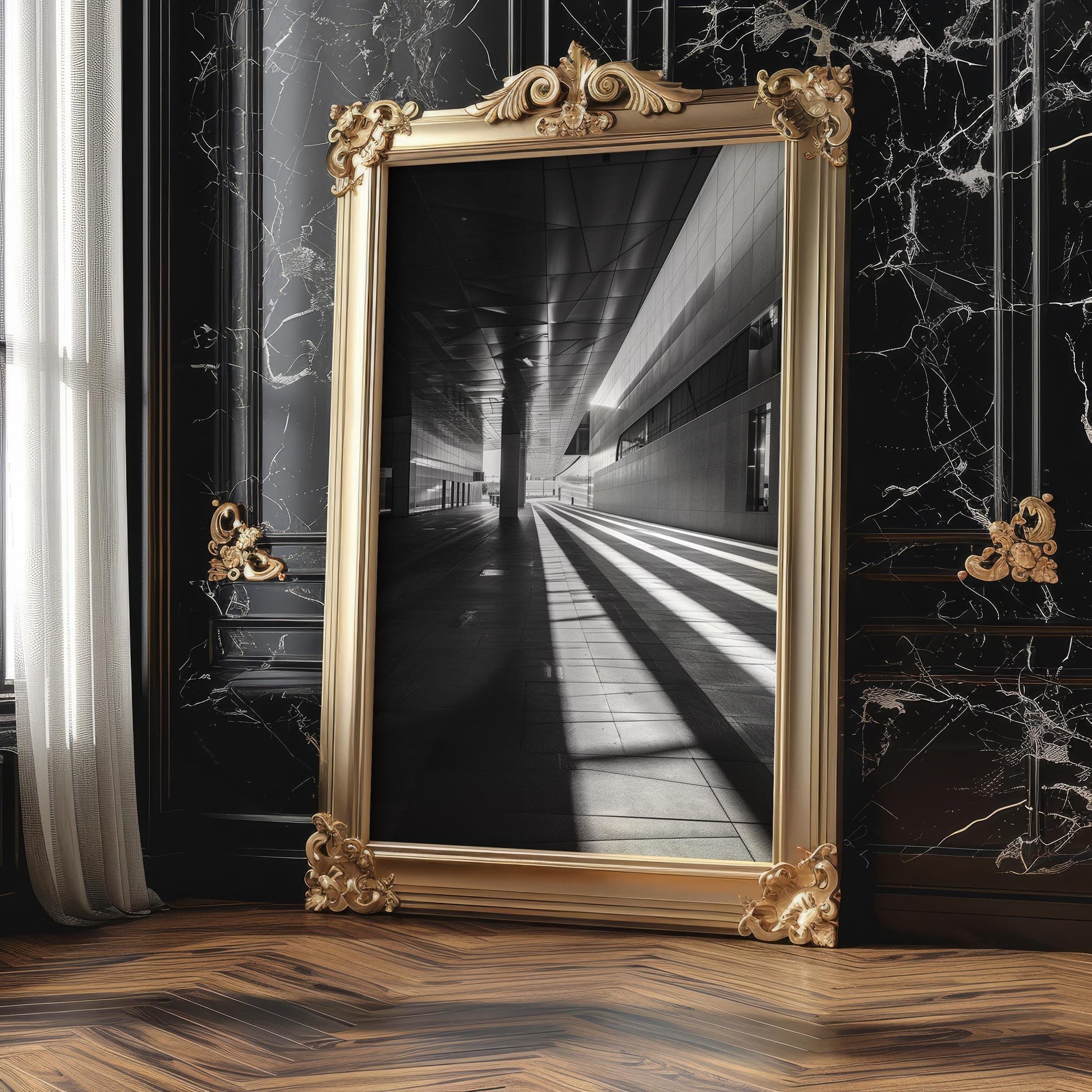 Urban Photography | Abstract Modern Architectural Print Black and White wall art print, black and white architectural poster, minimalist modern Scandinavian wall decor, Monohaus