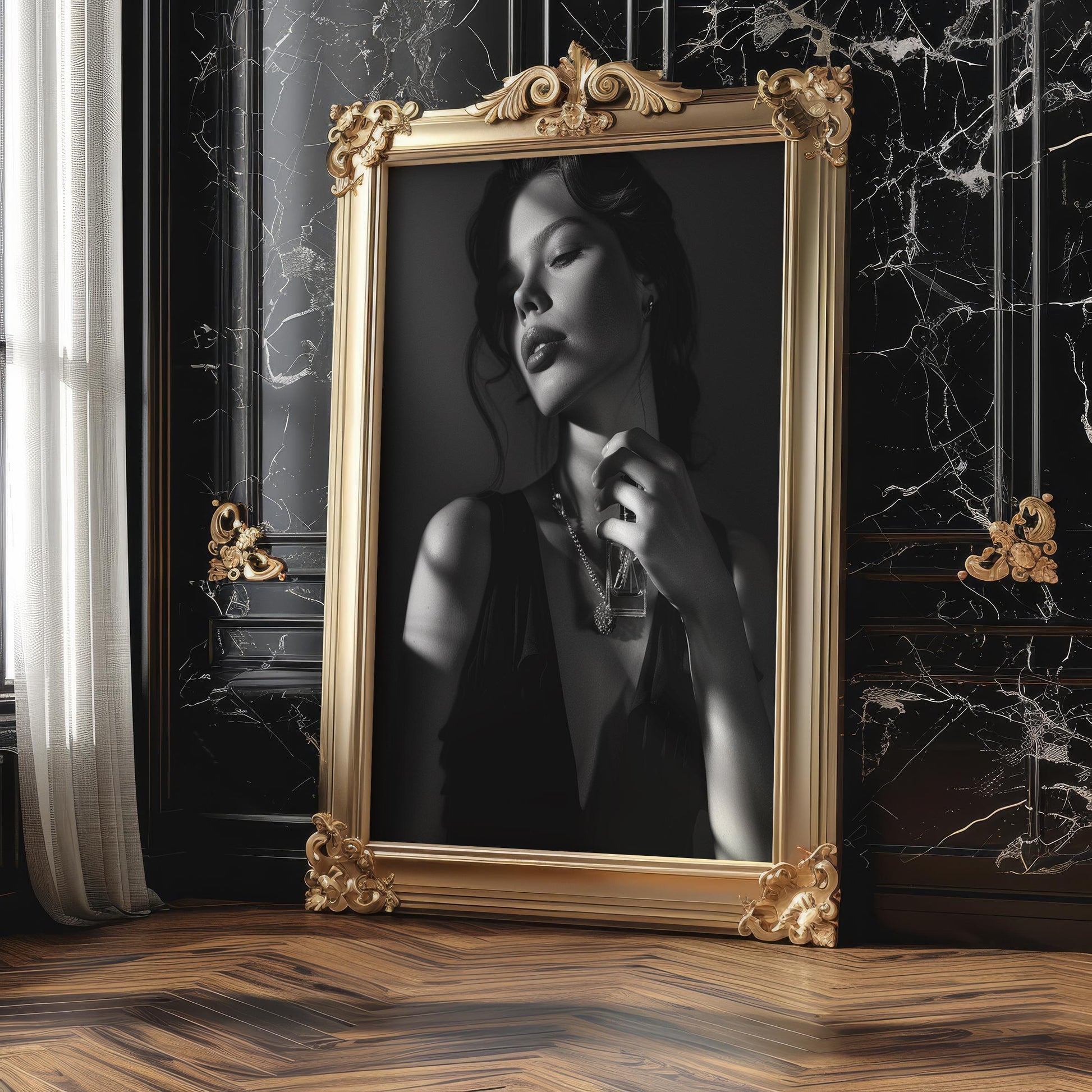 Minimal Wall Art | Retro Paris Fashion Print |  Luxury Photography wall art print, minimalist black and white poster, modern Scandinavian wall decor, Monohaus