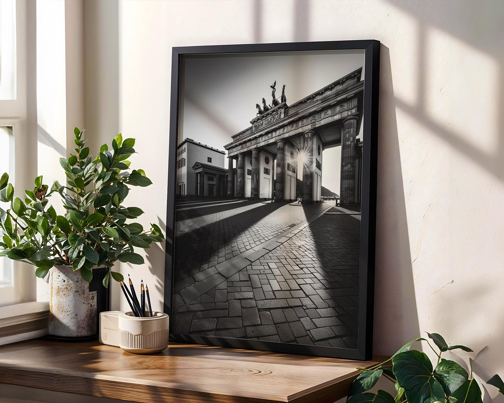 World Landmark | Brandenburg Gate Print | Berlin Architecture Photography, Minimalist Decor wall art print, black and white architectural poster, minimalist modern Scandinavian wall decor, Monohaus