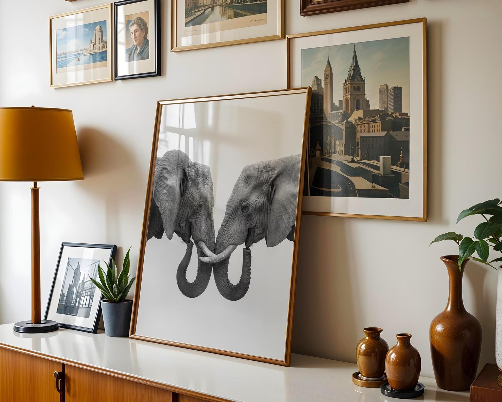 Wildlife Poster | Elephant Print • Black & White Safari Photography, Minimalist Wall Art wall art print, minimalist black and white poster, modern Scandinavian wall decor, Monohaus