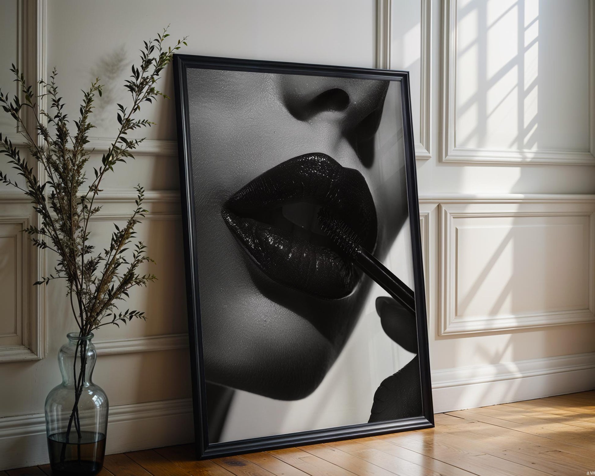 Minimal Wall Art | Retro Paris Fashion Print |  Monochrome Photography wall art print, minimalist black and white poster, modern Scandinavian wall decor, Monohaus