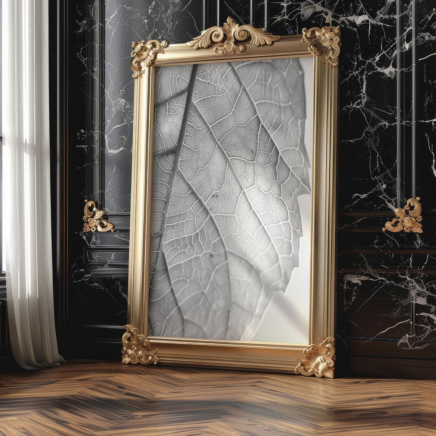 Botanical Photo | Black and White Leaf Print | Minimalist  Art wall art print, minimalist black and white poster, modern Scandinavian wall decor, Monohaus