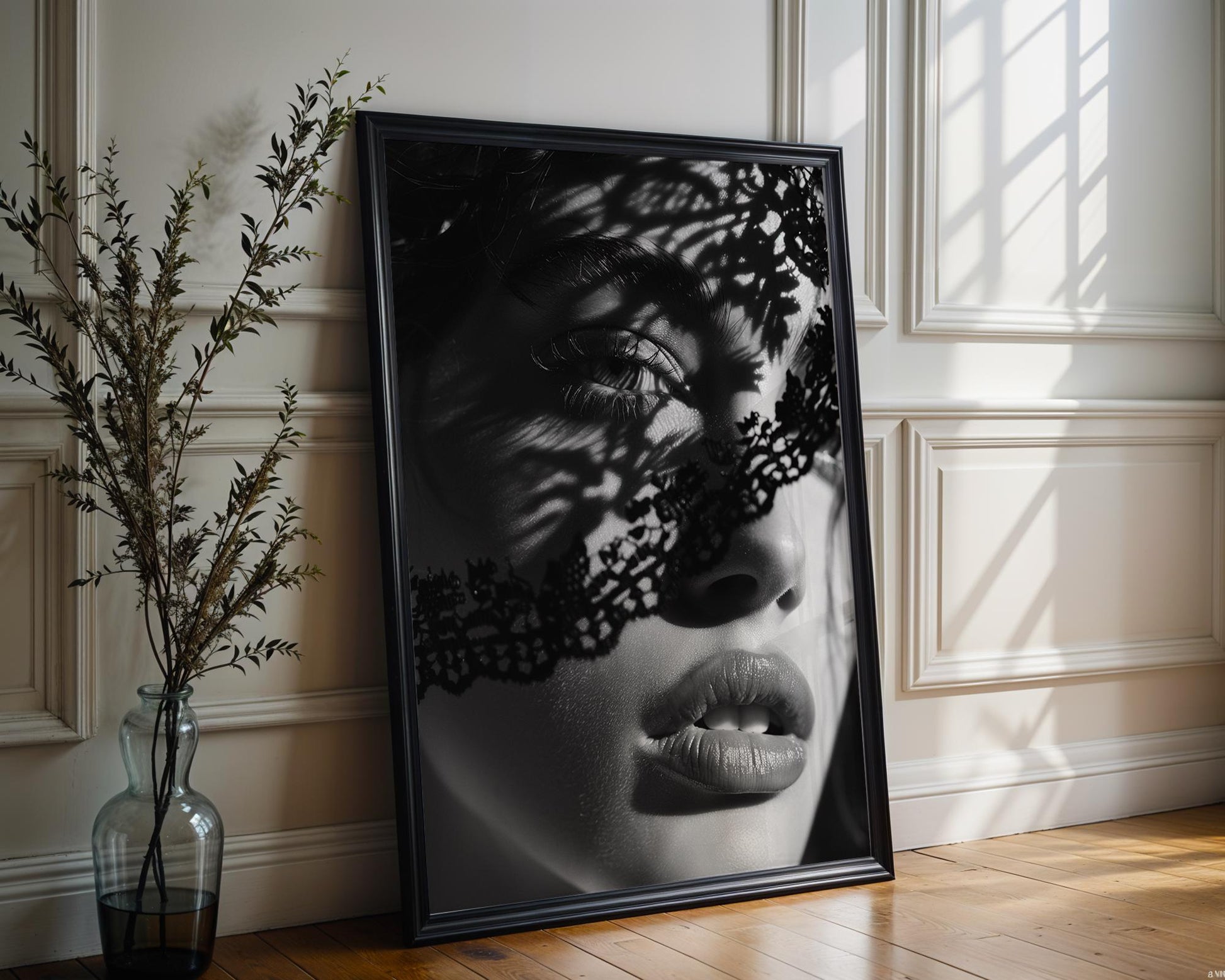 Minimal Wall Art | Retro Paris Fashion Print |  Monochrome Photography wall art print, minimalist black and white poster, modern Scandinavian wall decor, Monohaus