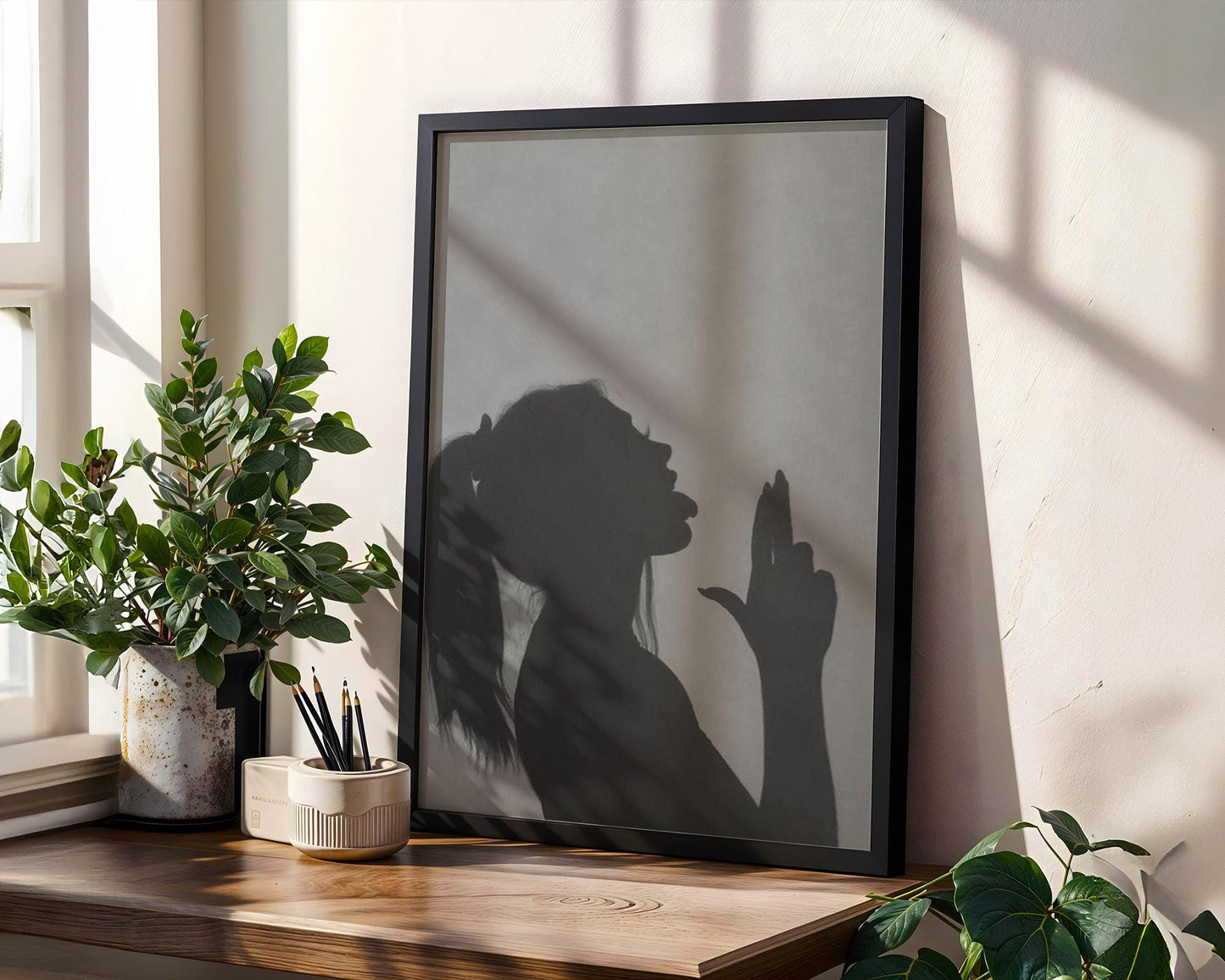 Designer Wall Art | Silhouette Print | Minimalist Modern Home Decor wall art print, minimalist black and white poster, modern Scandinavian wall decor, Monohaus