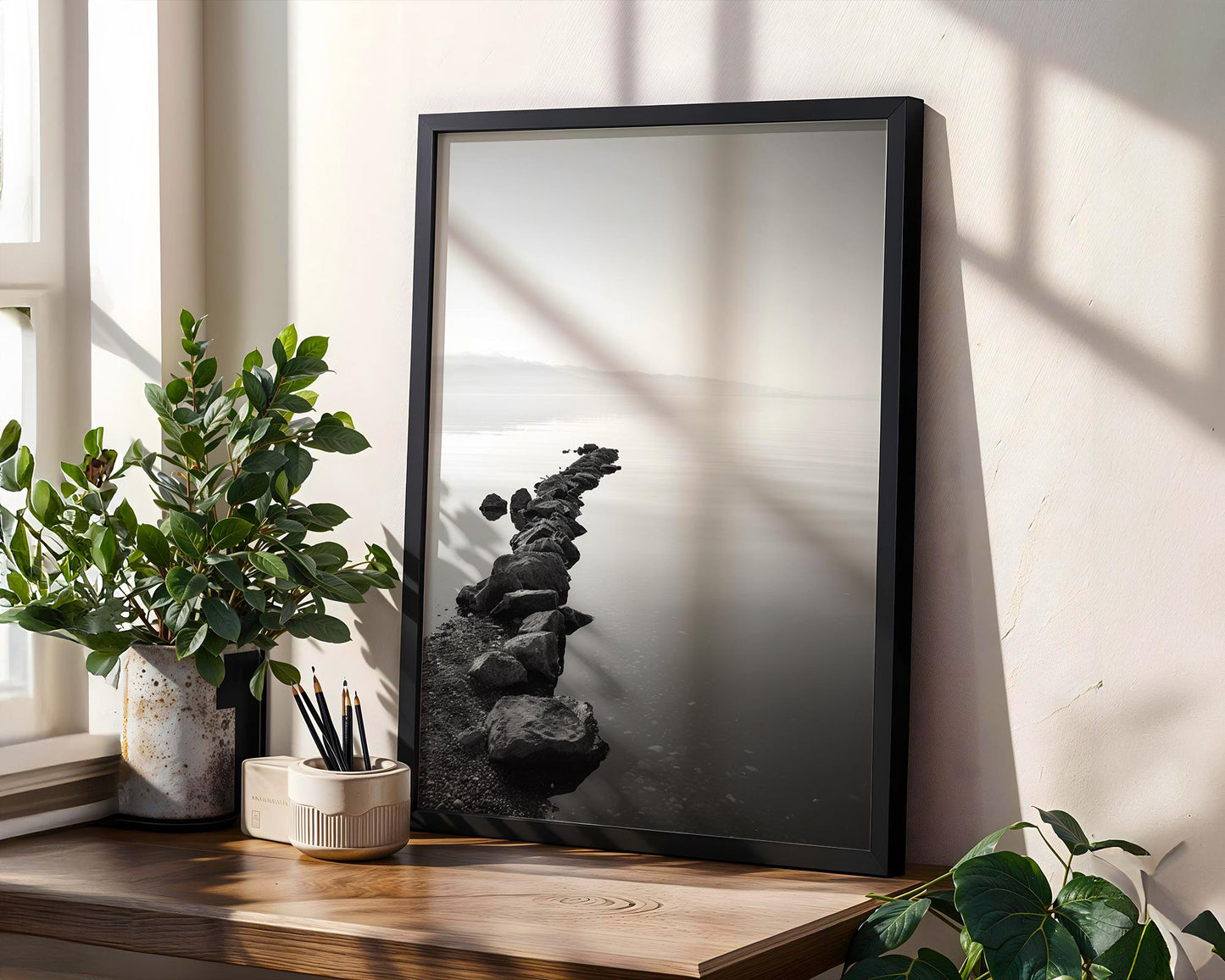 World Landmark | Lake Geneva Photography Print | Swiss Alps Minimalist Wall Art