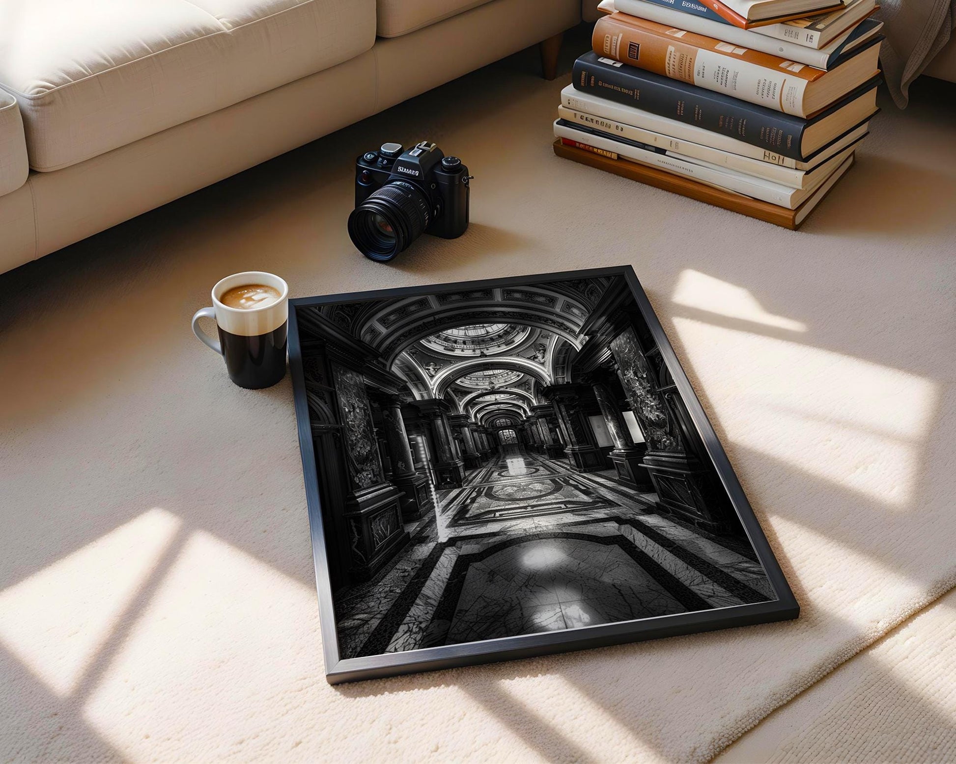 World Landmark | Vienna Baroque Architecture Art Print | Black and White Photography wall art print, black and white architectural poster, minimalist modern Scandinavian wall decor, Monohaus