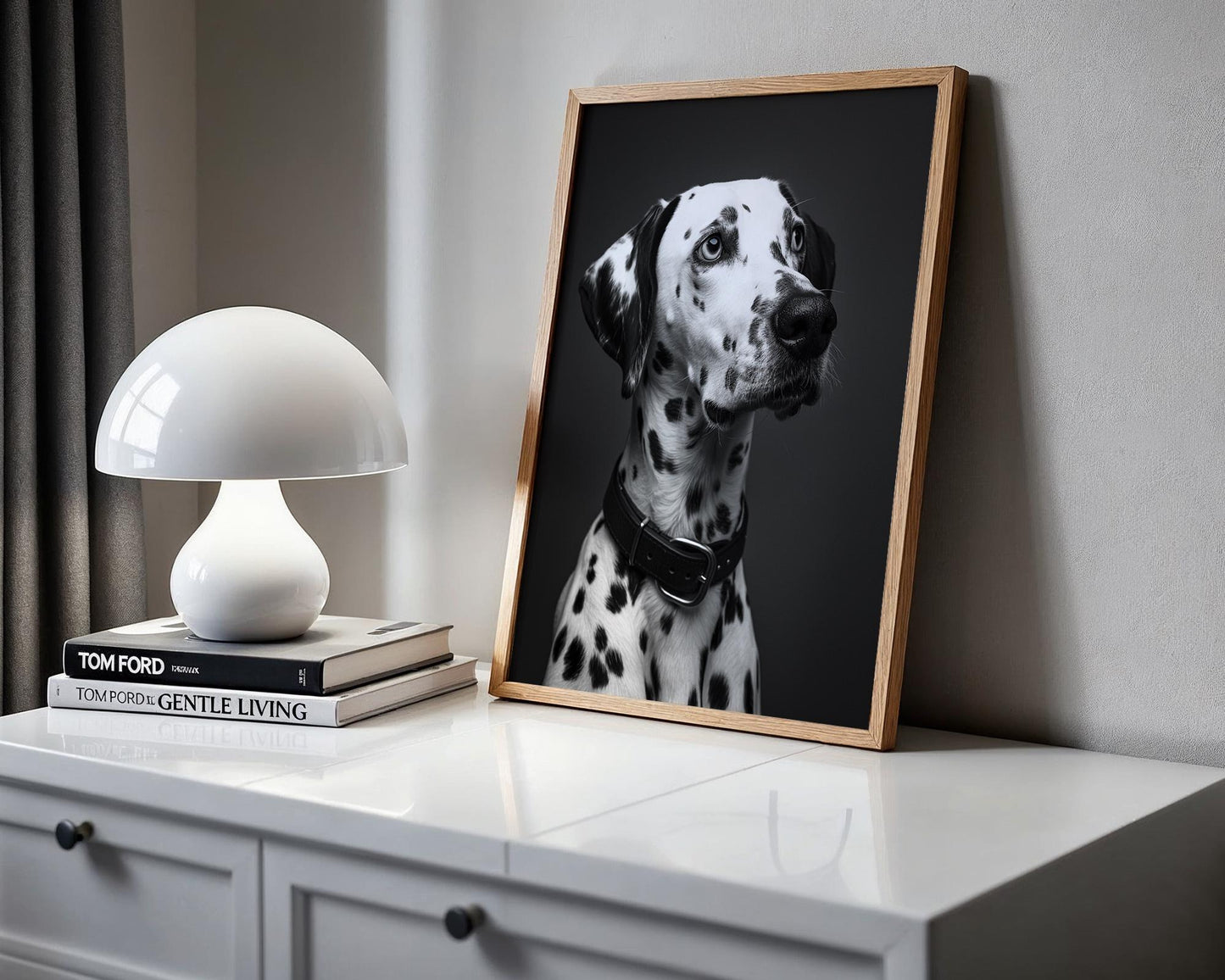 Dog Photography Dalmatian | Black and White Animal Poster | Modern Pet Print wall art print, minimalist black and white poster, modern Scandinavian wall decor, Monohaus