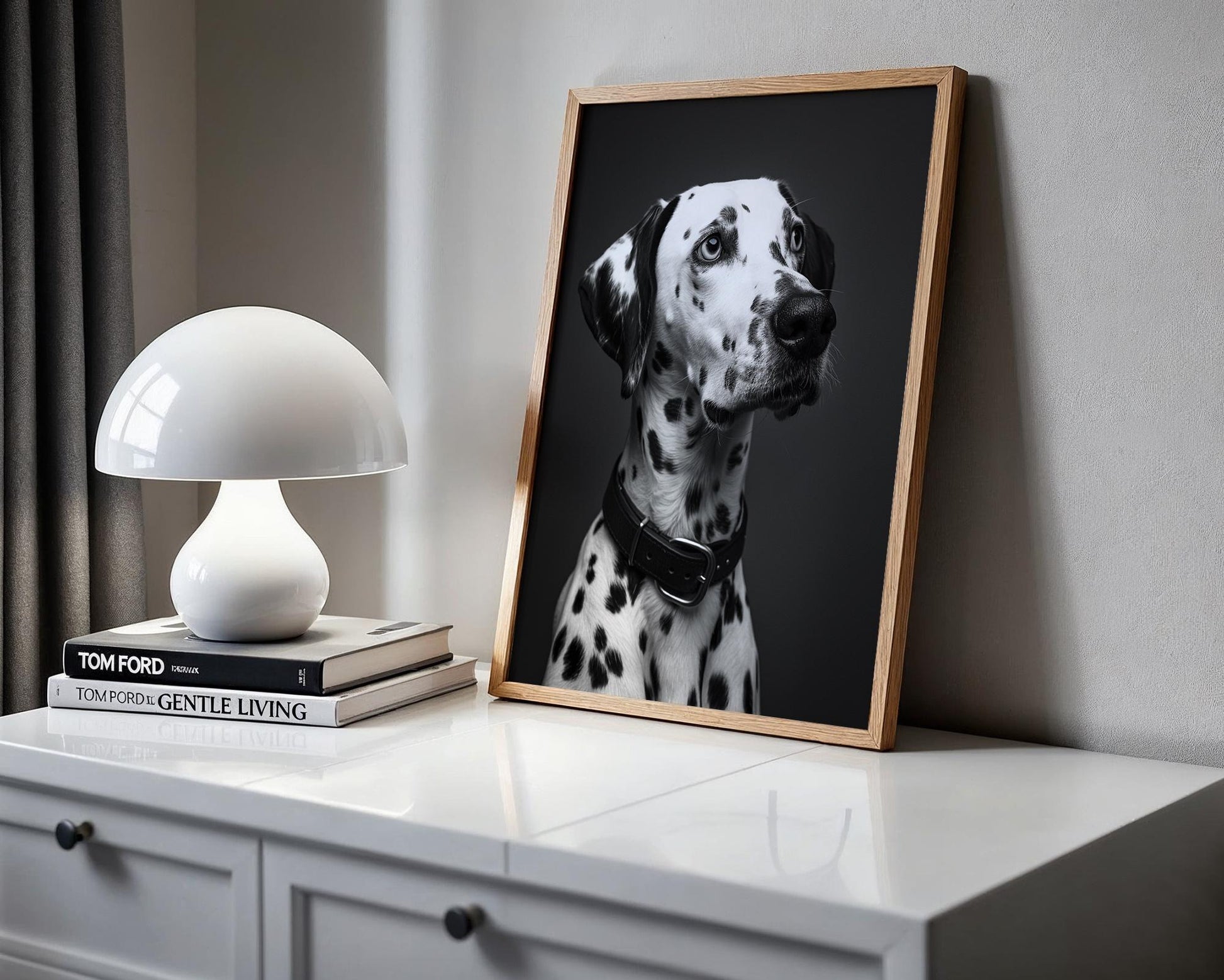 Dog Photography Dalmatian | Black and White Animal Poster | Modern Pet Print wall art print, minimalist black and white poster, modern Scandinavian wall decor, Monohaus