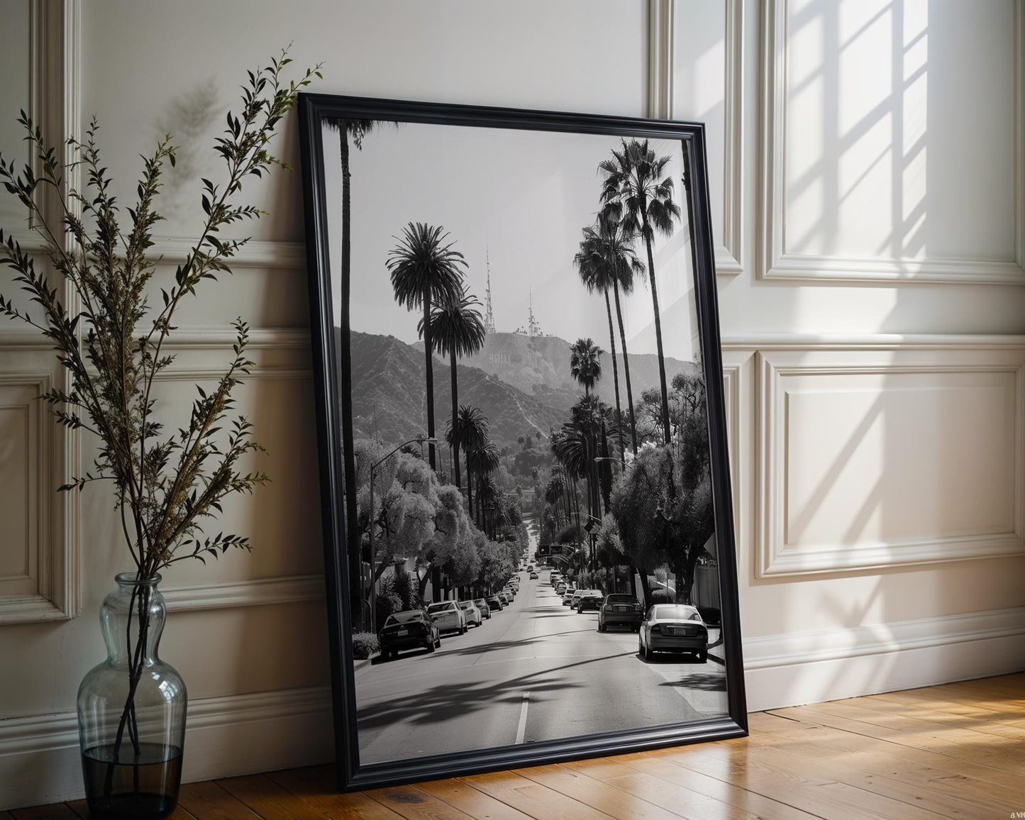 World Landmark | Los Angeles Photography Print | Hollywood Hills, Palm Trees
