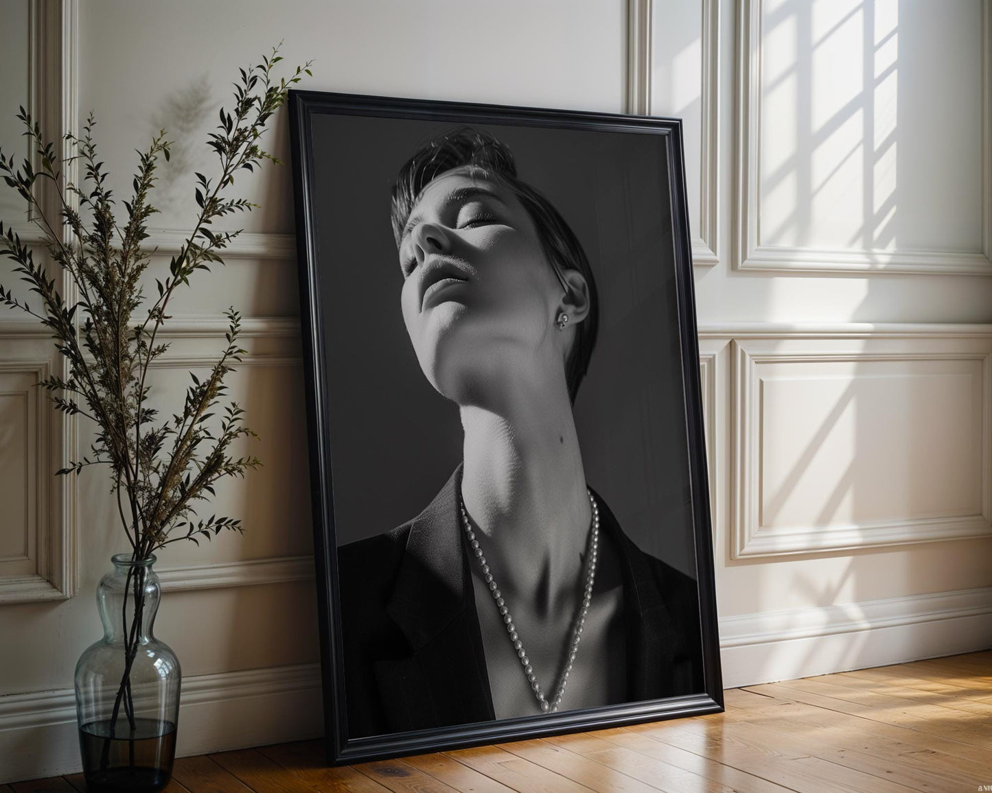 Minimal Wall Art | Retro Paris Fashion Print |  Luxury Photography wall art print, minimalist black and white poster, modern Scandinavian wall decor, Monohaus