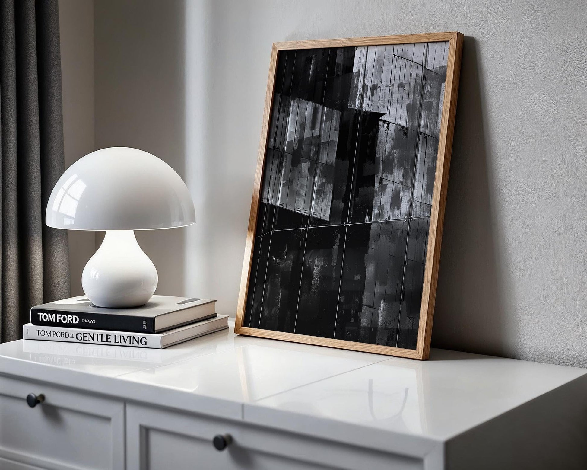 Minimal Wall Art Urban Reflections | Black and White Architecture Photography wall art print, black and white architectural poster, minimalist modern Scandinavian wall decor, Monohaus