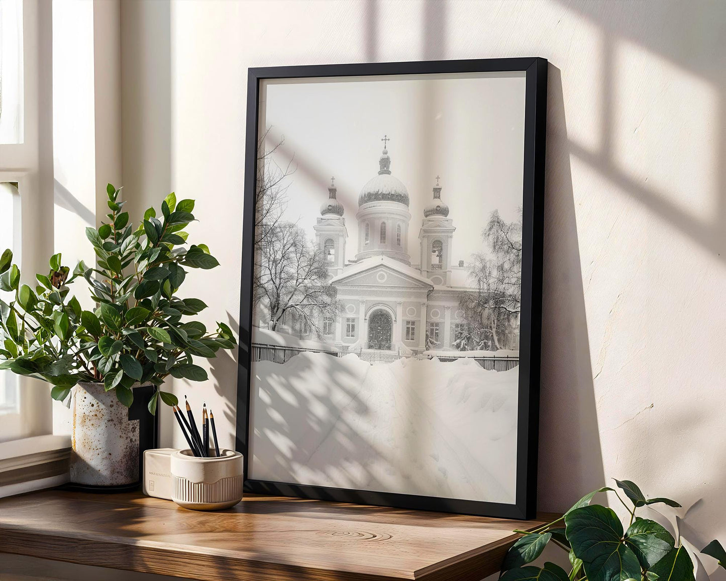 World Landmark | Helsinki Cathedral Print | Black and White Finland Architecture Photography wall art print, black and white architectural poster, minimalist modern Scandinavian wall decor, Monohaus