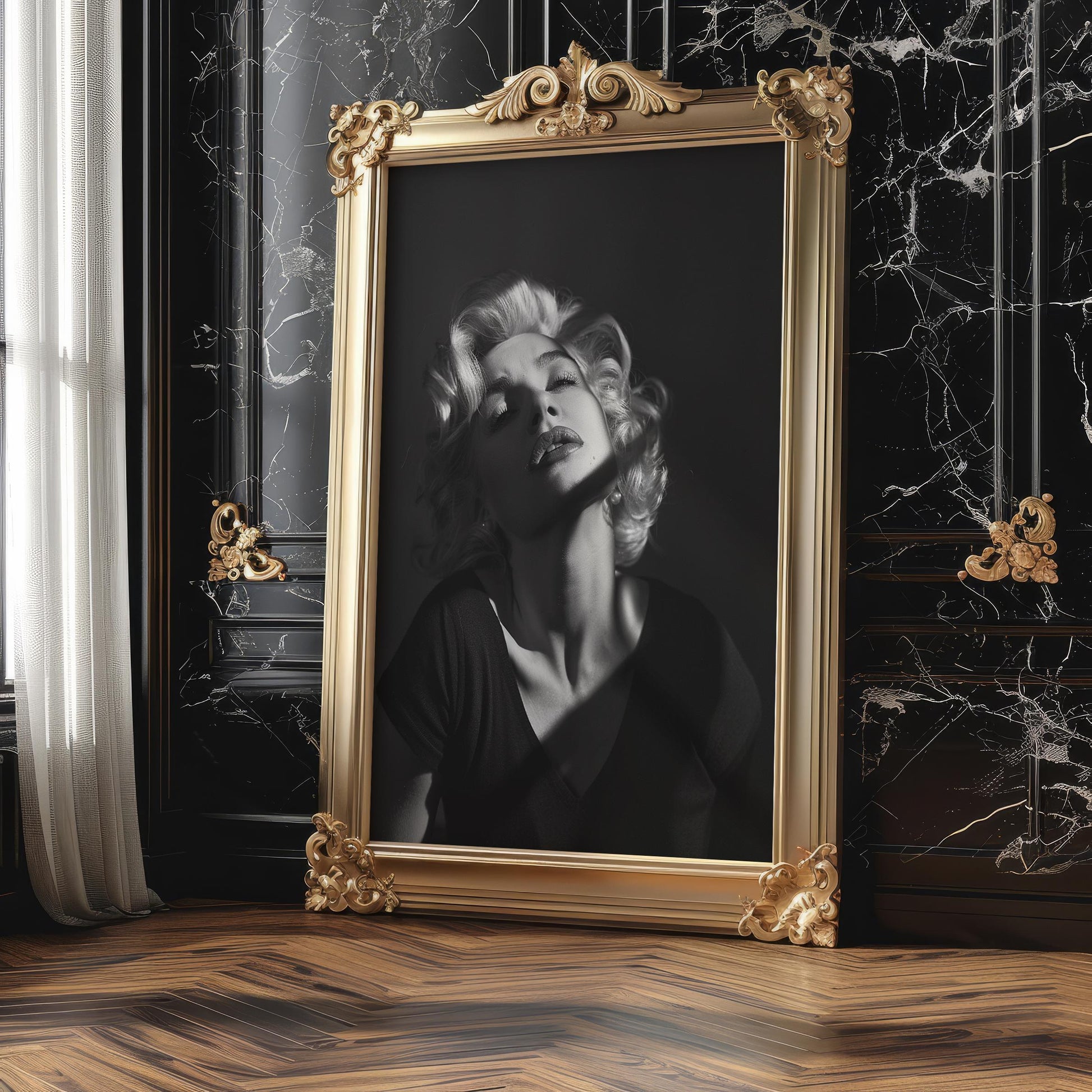 Minimal Wall Art Luxury Fashion | Black and White Fine Art Photography Print wall art print, minimalist black and white poster, modern Scandinavian wall decor, Monohaus