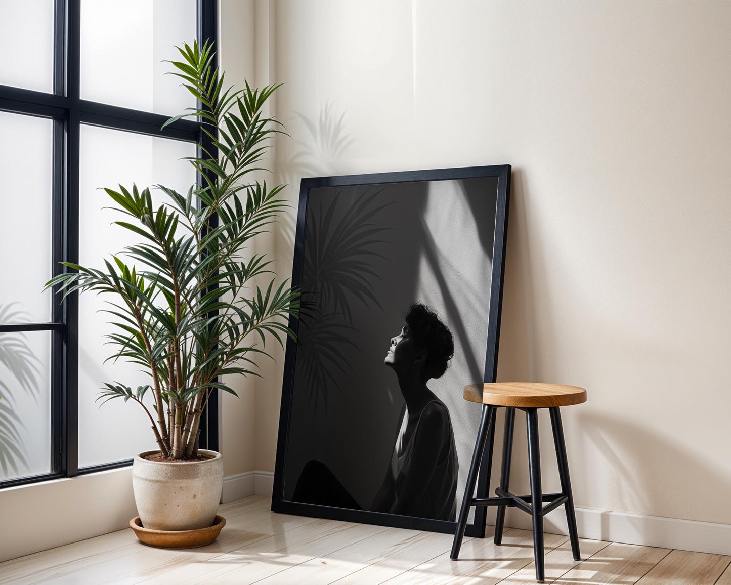 Minimal Wall Art | Retro Paris Fashion Print | Designer Photography wall art print, minimalist black and white poster, modern Scandinavian wall decor, Monohaus