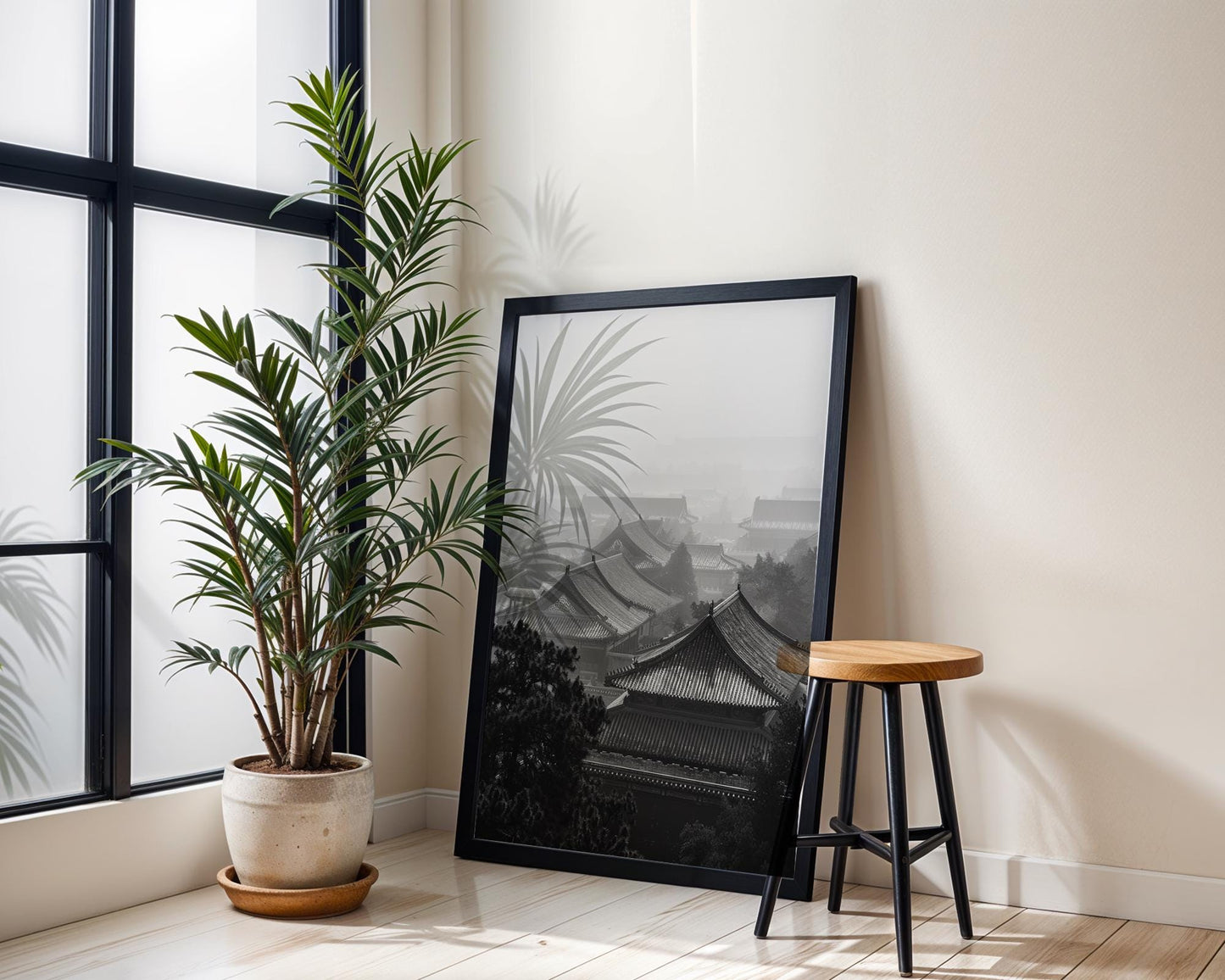 World Landmark | Beijing Temple Roofs Photography Print | China Architecture Wall Art