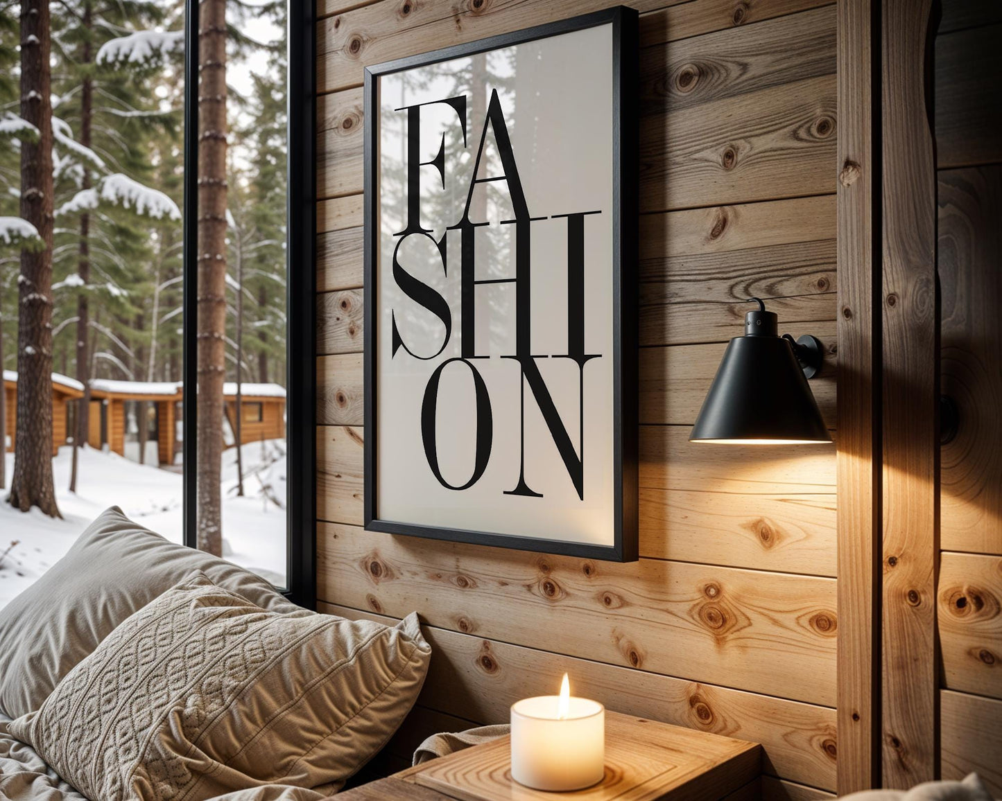 Designer Wall Art | Fashion Typography Print | Modern Black and White Home Decor typography wall art print, minimalist black and white type poster, modern graphic design decor, Monohaus