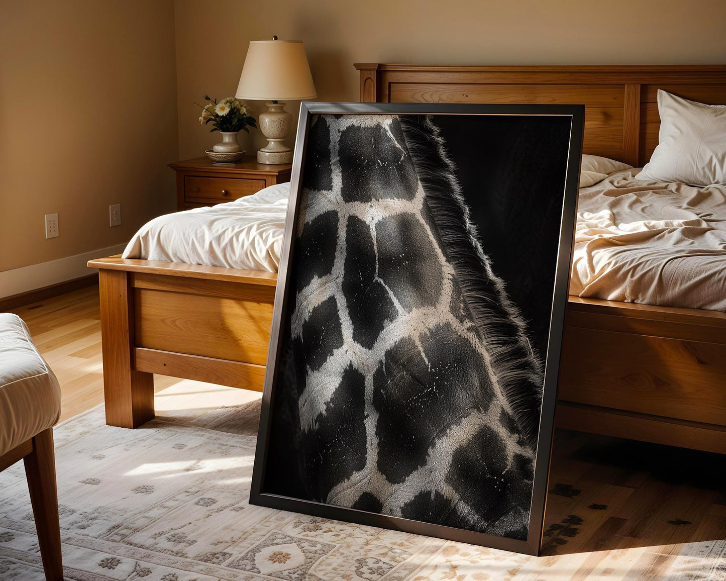 Wildlife Poster | Giraffe Print | Black & White Safari Photography, Modern Wall Art wall art print, minimalist black and white poster, modern Scandinavian wall decor, Monohaus