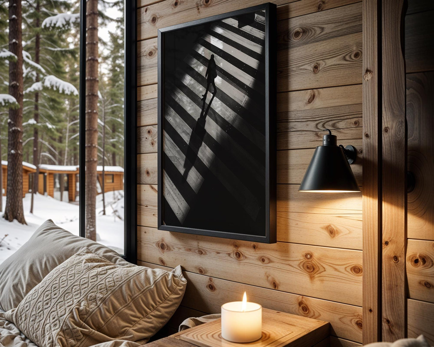 Urban Photography Print | Minimalist Black and White Crosswalk Wall Art black and white photo print, minimalist monochrome wall art poster for modern interiors, Monohaus