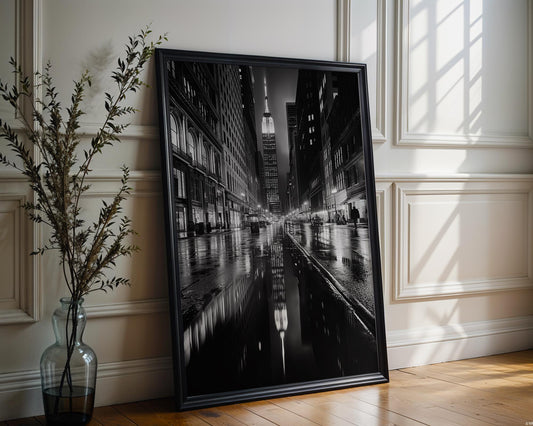 Urban Photography | Empire State Building Print | Black and White Cityscape Photography wall art print, black and white architectural poster, minimalist modern Scandinavian wall decor, Monohaus