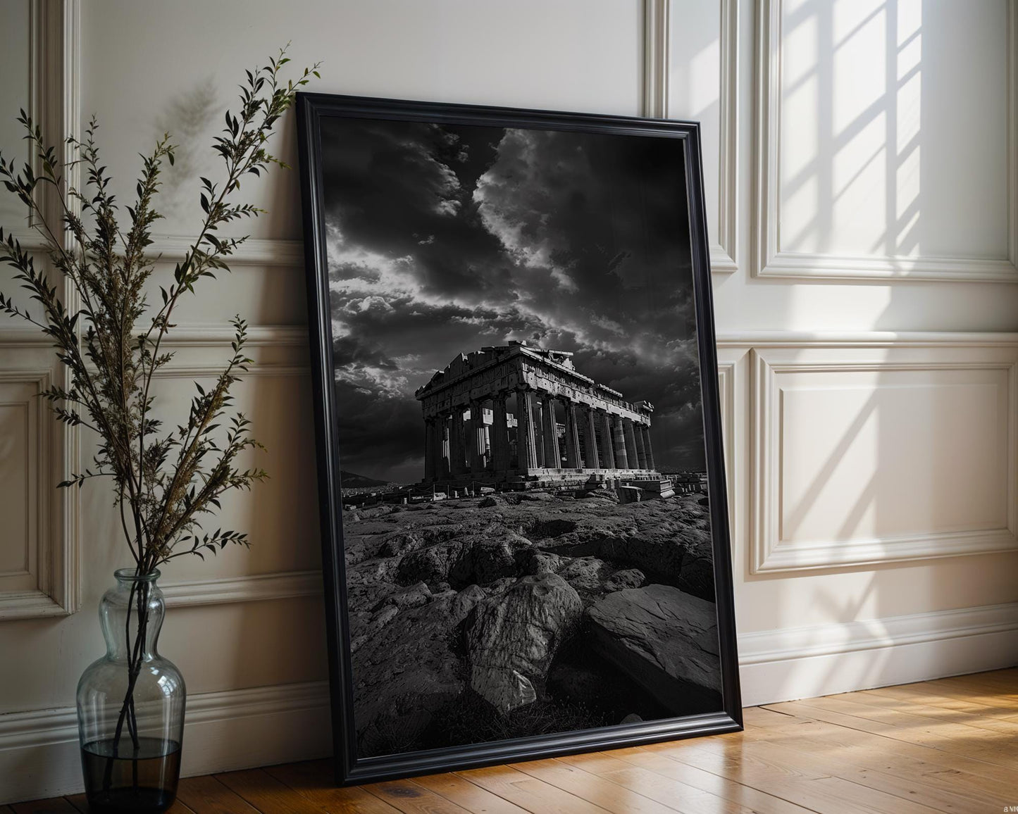 World Landmark | Parthenon Athens Print | Black and White Greek Temple Photography