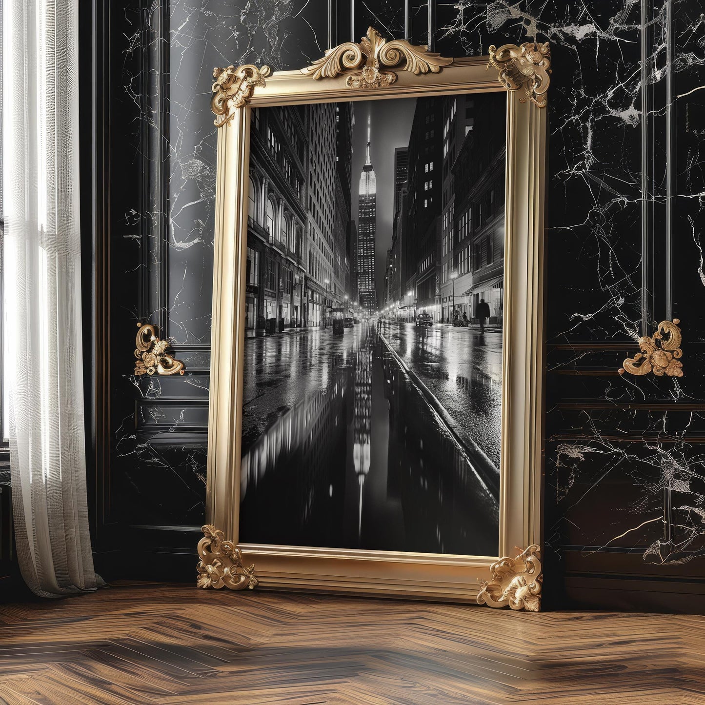 Urban Photography | Empire State Building Print | Black and White Cityscape Photography wall art print, black and white architectural poster, minimalist modern Scandinavian wall decor, Monohaus