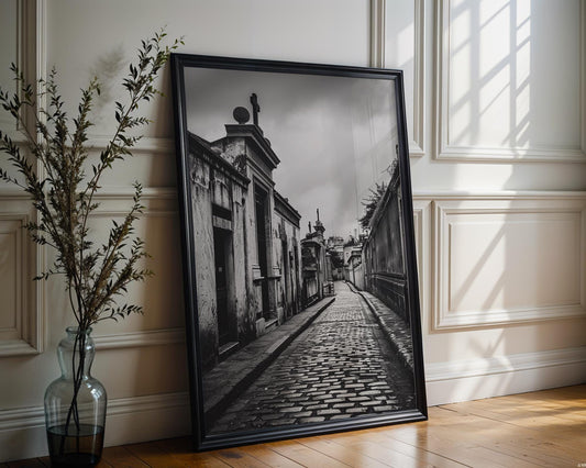 World Landmark | Recoleta Cemetery Print | Argentina Black and White Photography