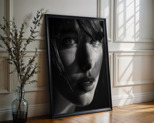 Minimal Wall Art Monohaus Black and White Portrait | Minimalist Fine Art Print wall art print, minimalist black and white poster, modern Scandinavian wall decor, Monohaus