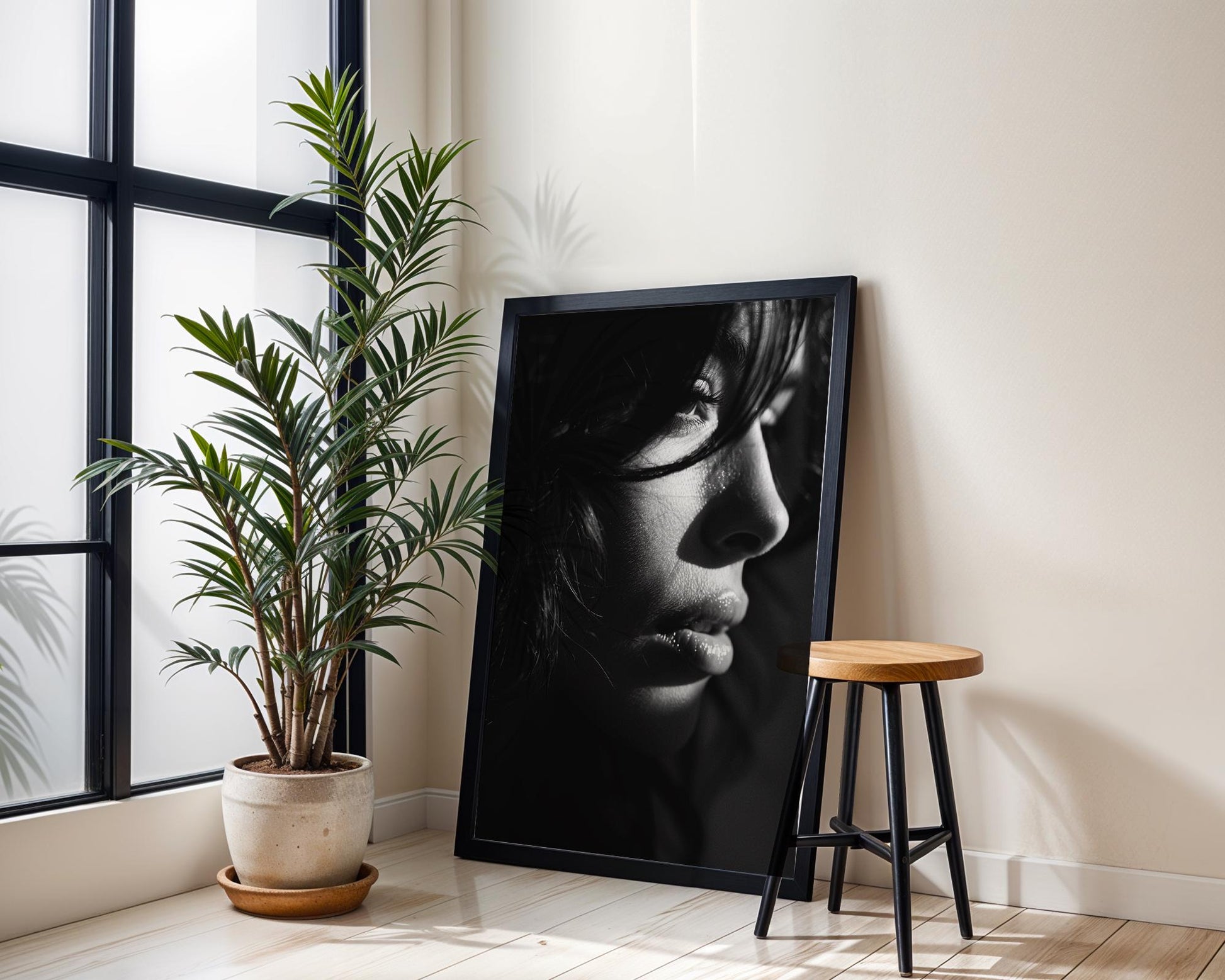 Minimal Wall Art | Black and White Fashion Photography Print | Minimalist wall art print, minimalist black and white poster, modern Scandinavian wall decor, Monohaus