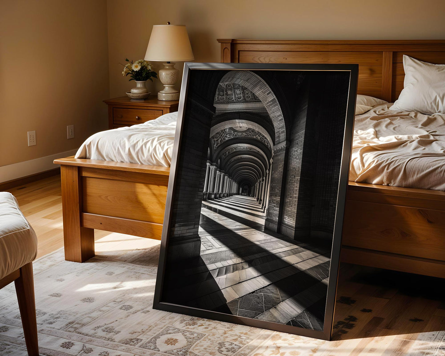 World Landmark | Seville Architecture Print | Plaza de España Black and White Photography