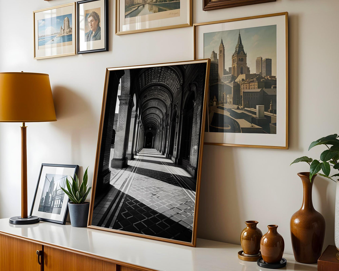 World Landmark | Seville Spain Print | Plaza de España Arched Corridor Poster