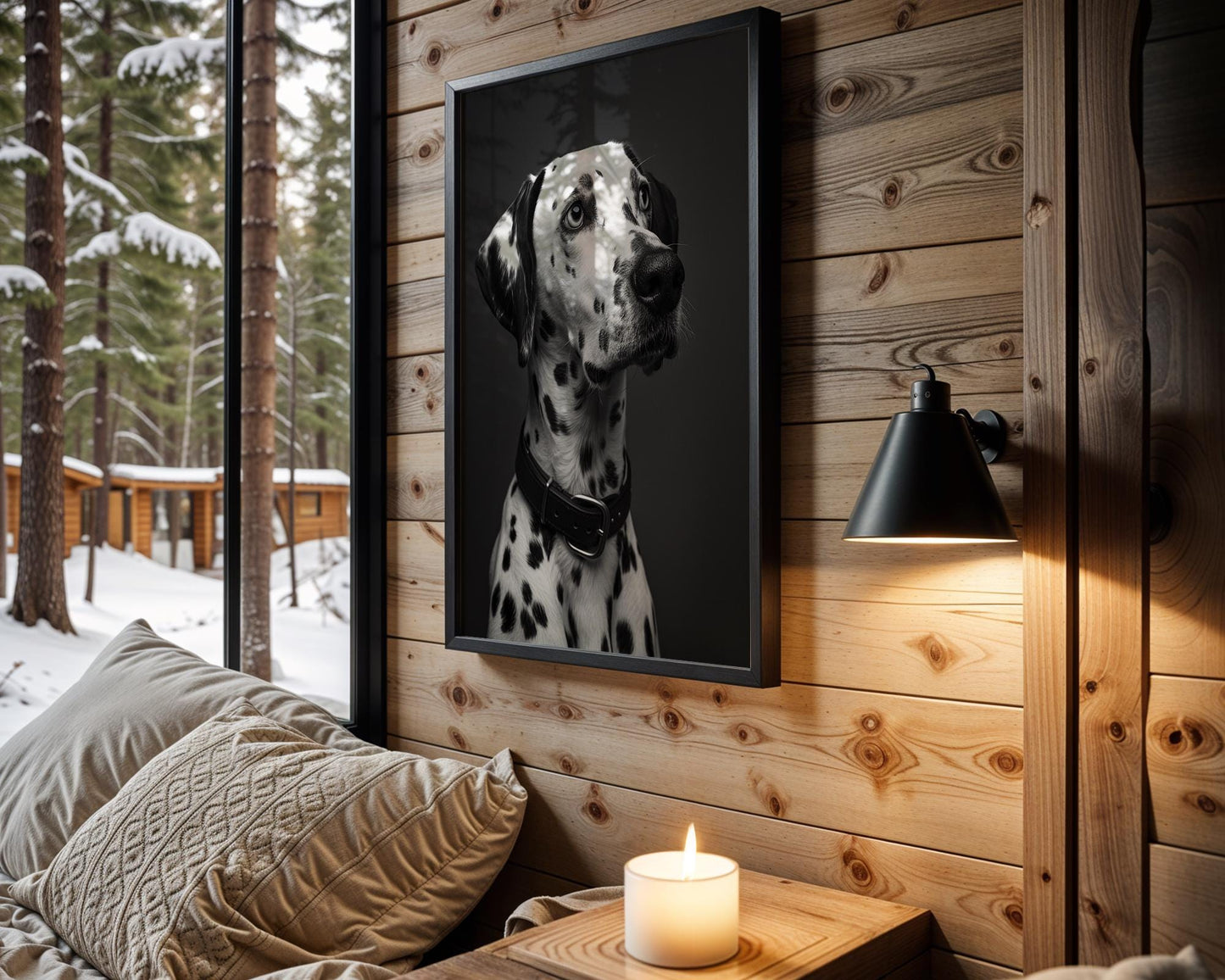 Dog Photography Dalmatian | Black and White Animal Poster | Modern Pet Print wall art print, minimalist black and white poster, modern Scandinavian wall decor, Monohaus