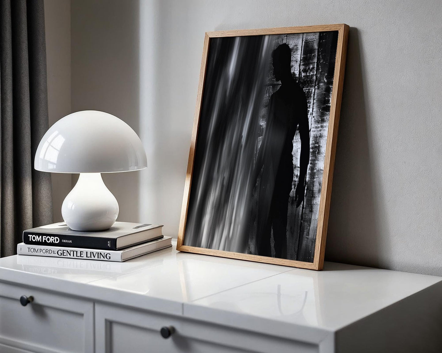 Minimal Wall Art Shadow Figure Study | Black and White Abstract Photography abstract wall art print, geometric minimalist poster, modern Scandinavian decor, Monohaus