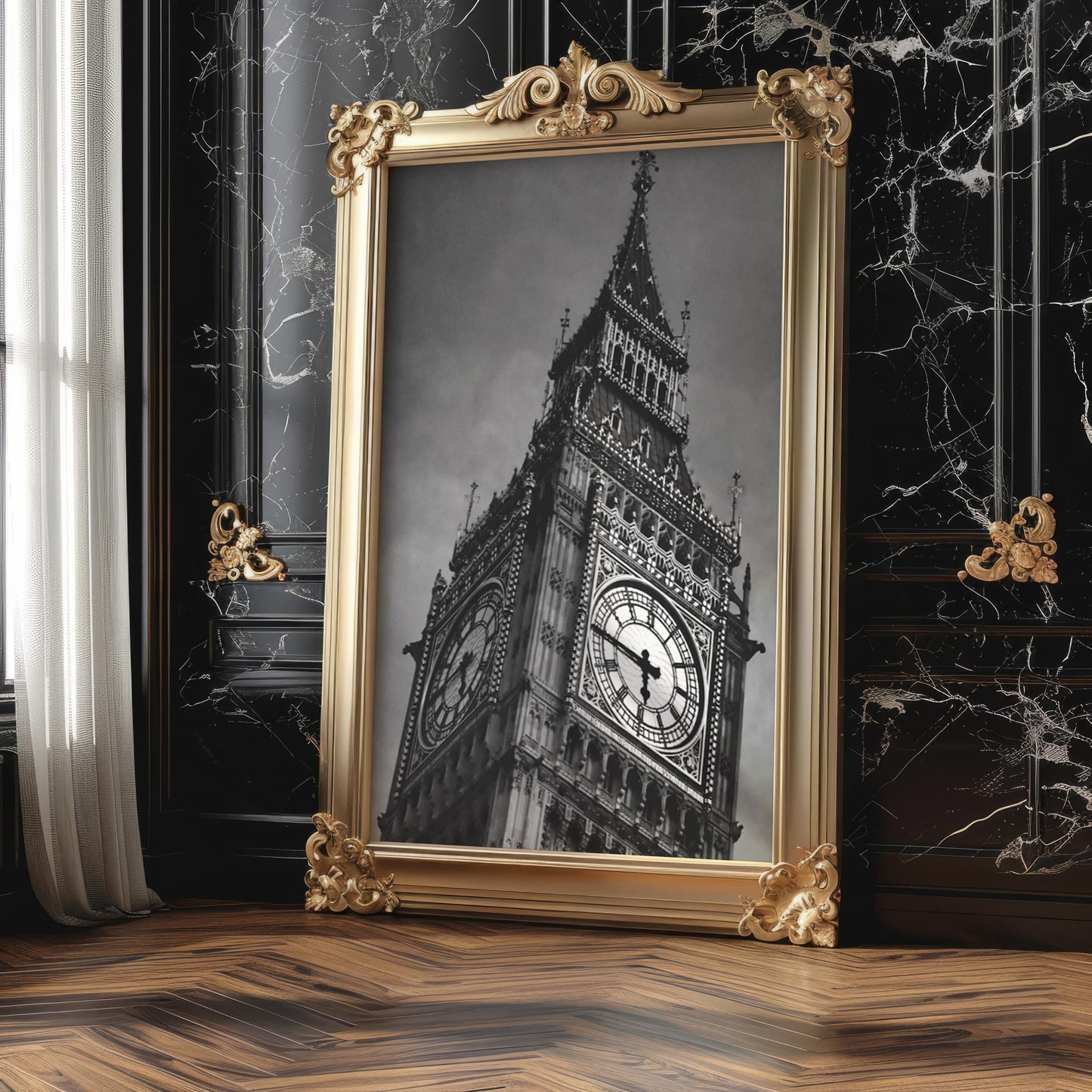 World Landmark | Big Ben Print | Black & White London Photography, Minimalist Wall Art wall art print, minimalist black and white poster, modern Scandinavian wall decor, Monohaus