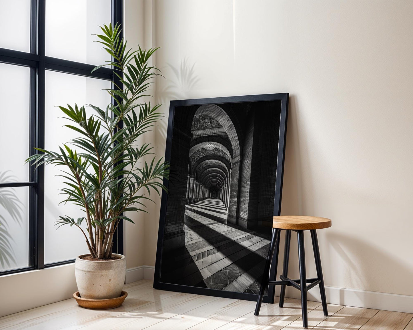 World Landmark | Seville Architecture Print | Plaza de España Black and White Photography