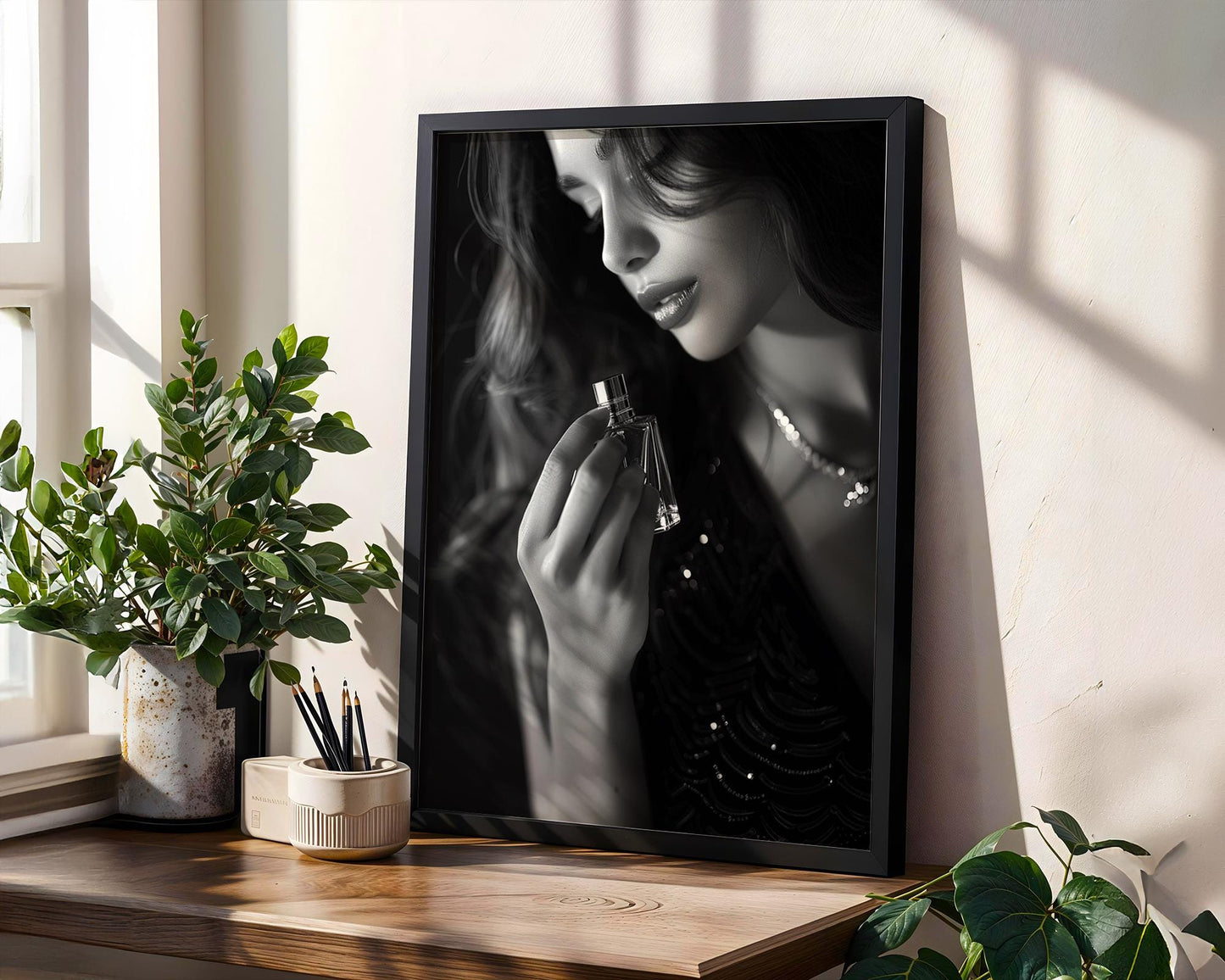 Minimal Wall Art | Retro Paris Fashion Print |  Monochrome Photography wall art print, minimalist black and white poster, modern Scandinavian wall decor, Monohaus