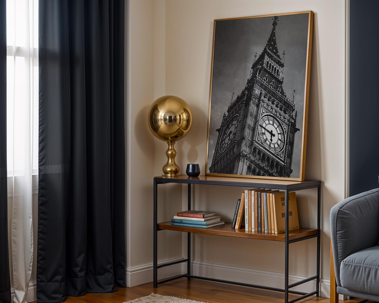 World Landmark | Big Ben Print | Black & White London Photography, Minimalist Wall Art wall art print, minimalist black and white poster, modern Scandinavian wall decor, Monohaus