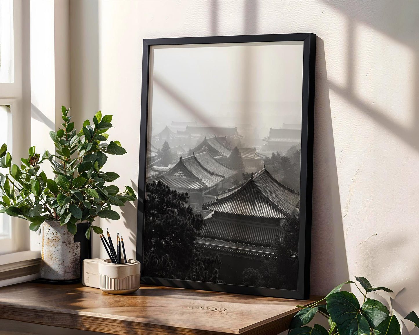 World Landmark | Beijing Temple Roofs Photography Print | China Architecture Wall Art