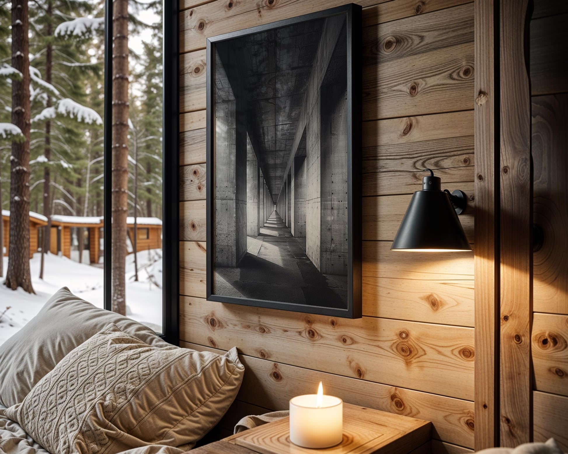 Urban Photography | Concrete Columns Print | Black and White Architecture Photography wall art print, black and white architectural poster, minimalist modern Scandinavian wall decor, Monohaus