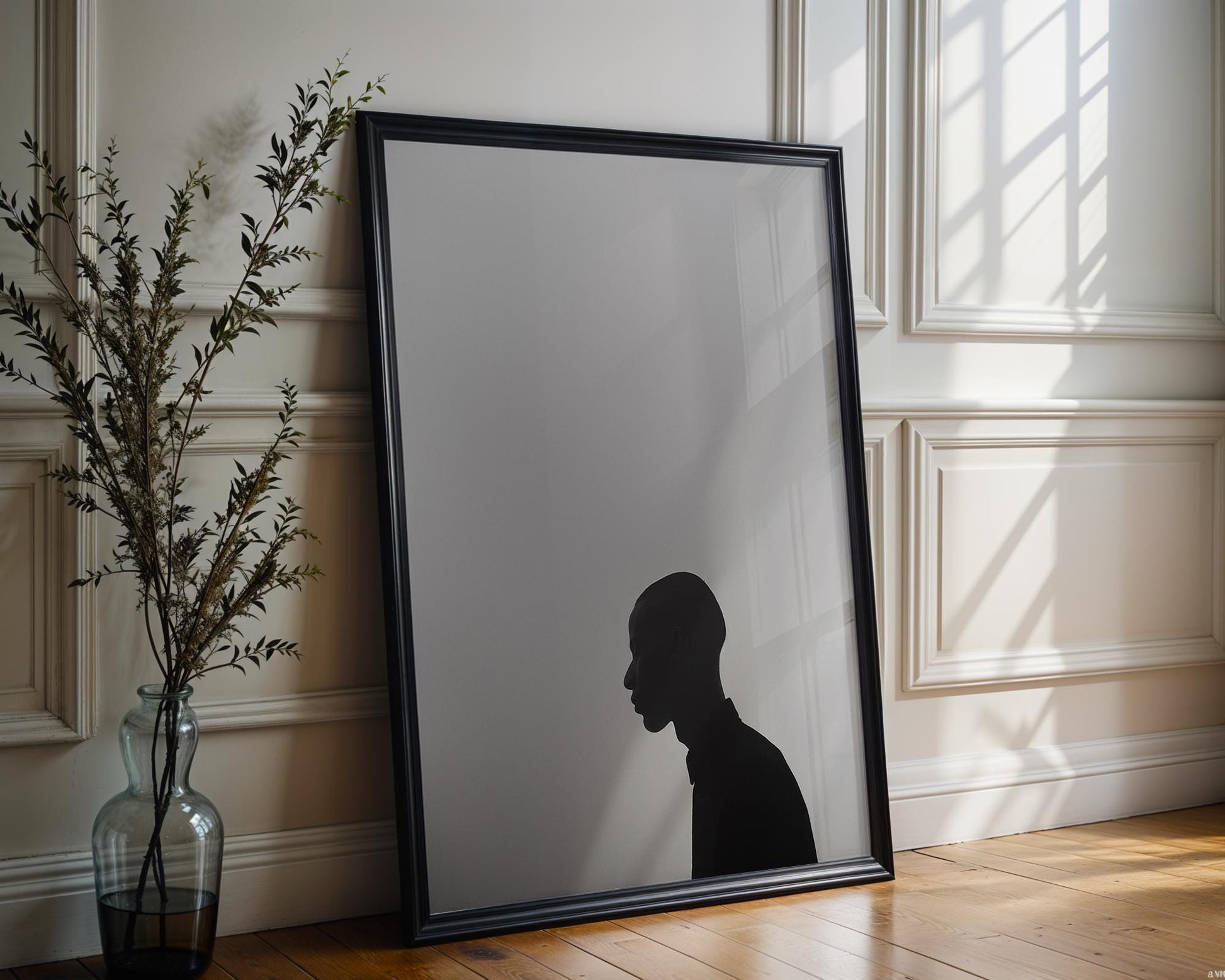 Minimal Wall Art Minimalist Portrait Line Art Print | Modern Black and White Poster abstract wall art print, geometric minimalist poster, modern Scandinavian decor, Monohaus