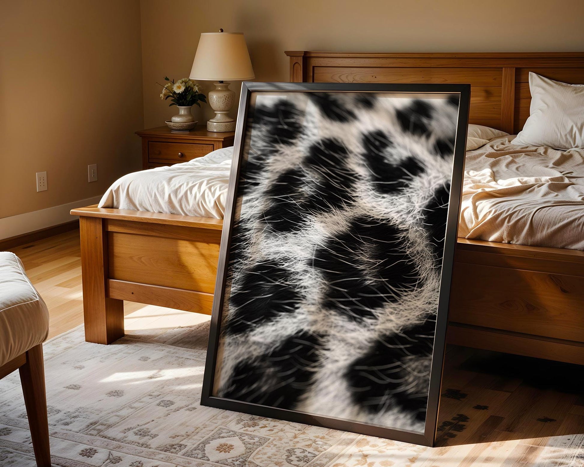 Wildlife Poster | Leopard Print | Black & White Animal Fur Texture Wall Art wall art print, minimalist black and white poster, modern Scandinavian wall decor, Monohaus