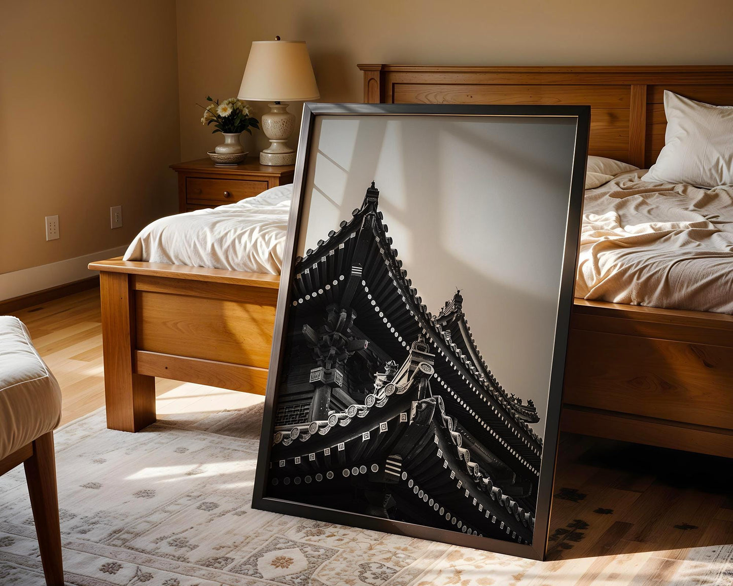 World Landmark | Kyoto Temple Photography Print | Minimalist Japanese Architecture Wall Art