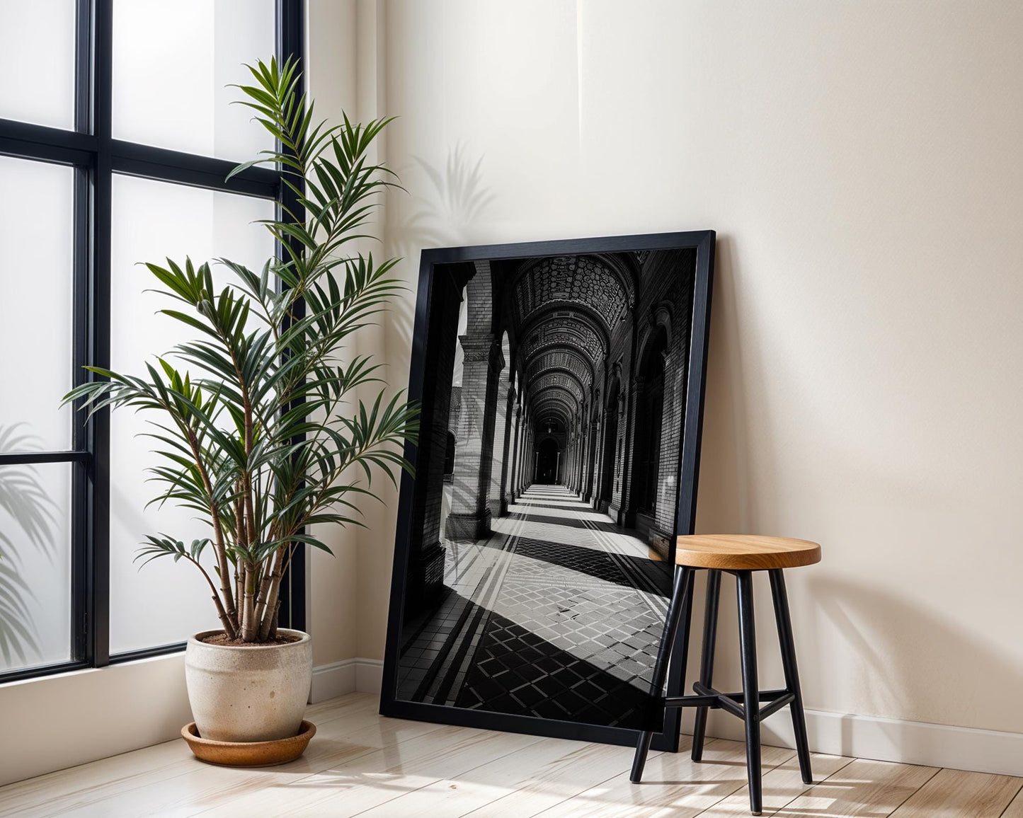 World Landmark | Seville Spain Print | Plaza de España Arched Corridor Poster