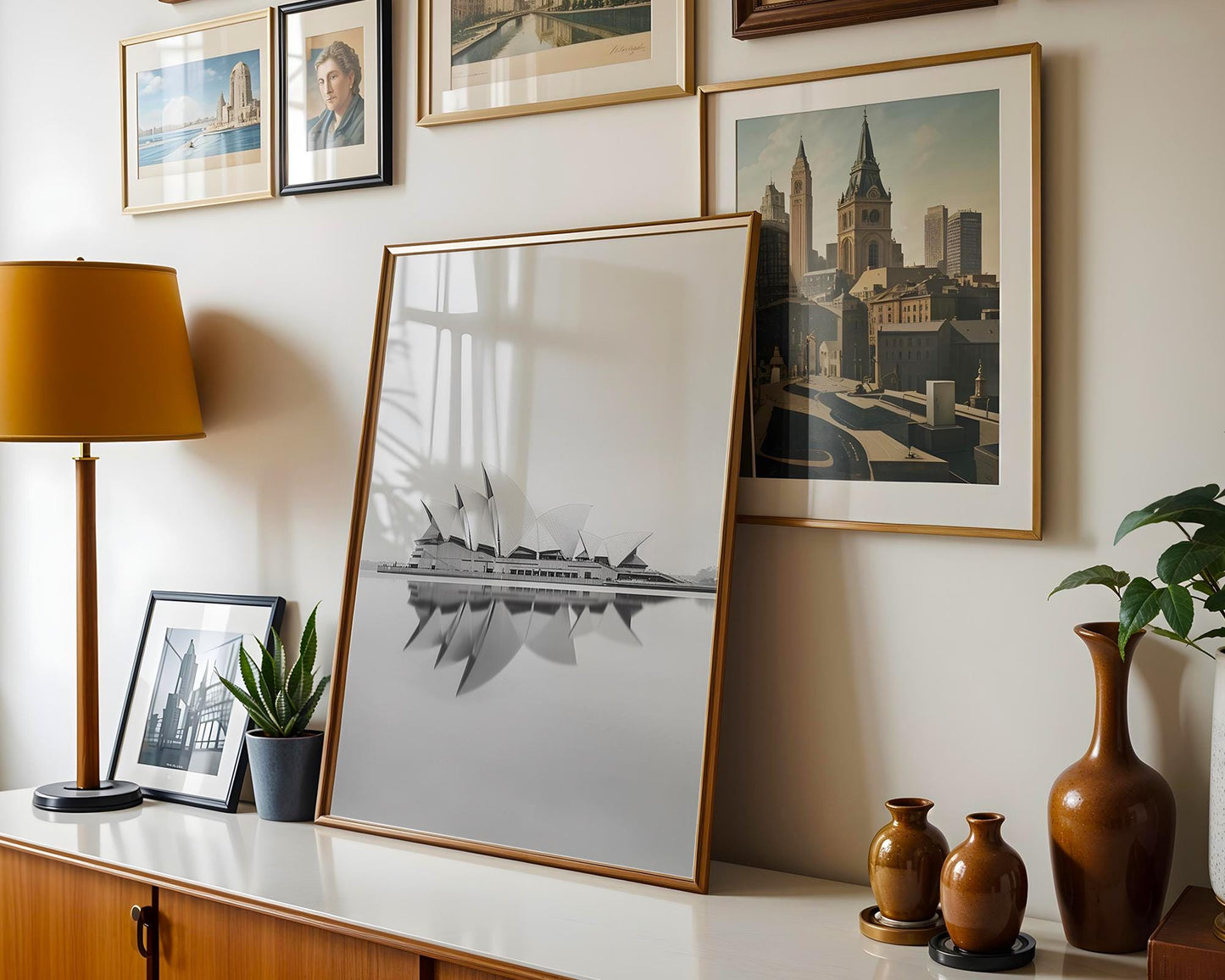 World Landmark | Sydney Opera House Print | Minimalist Black and White Architecture wall art print, black and white architectural poster, minimalist modern Scandinavian wall decor, Monohaus