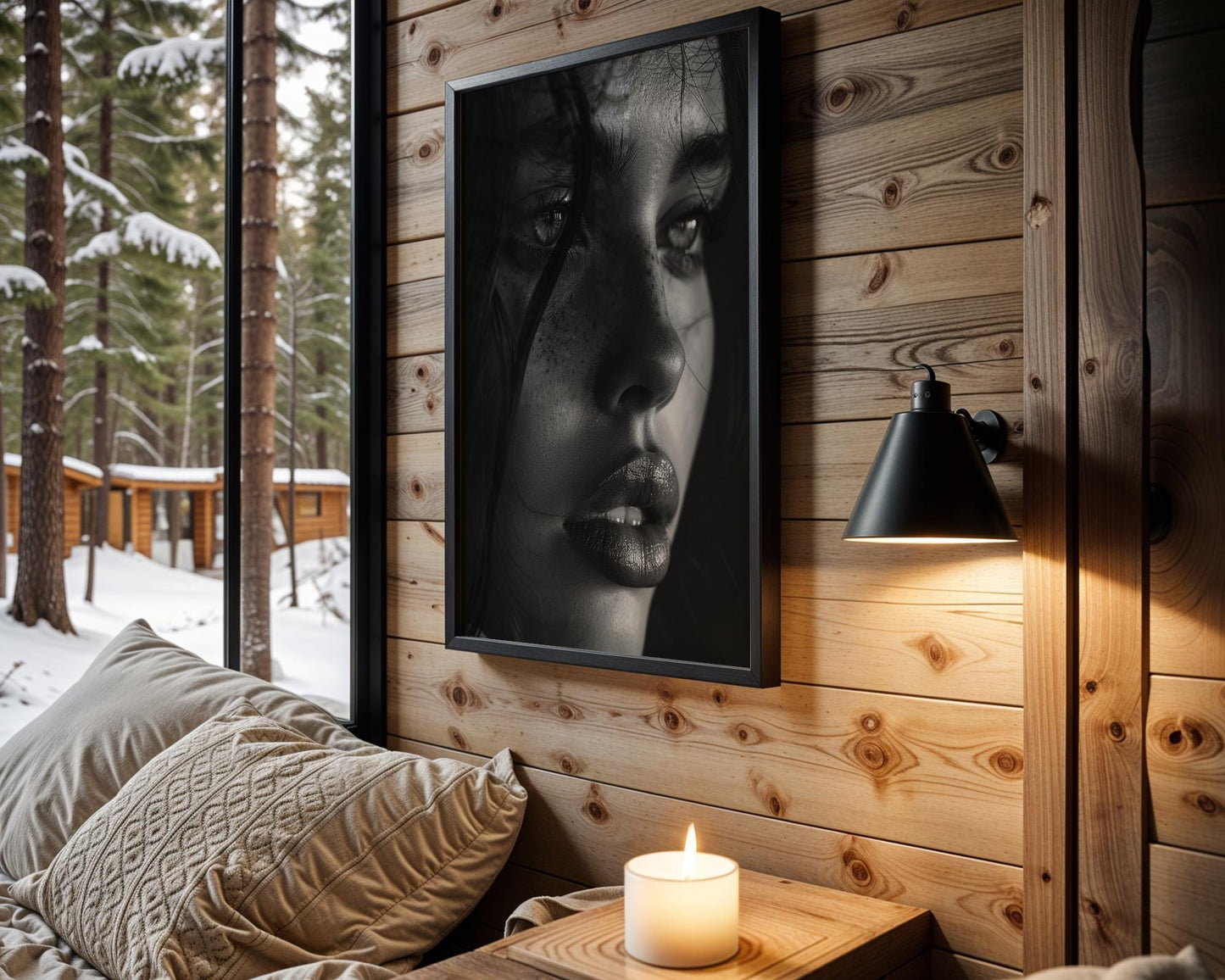 Minimal Wall Art Black and White Portrait Print | Minimalist Fine Art Photography wall art print, minimalist black and white poster, modern Scandinavian wall decor, Monohaus