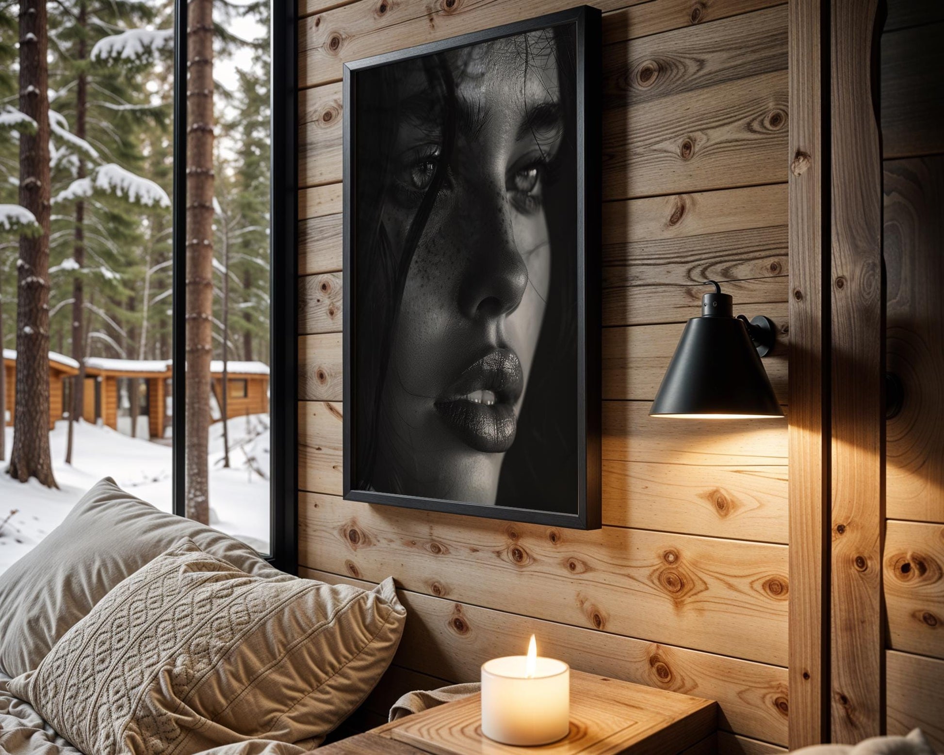 Minimal Wall Art Black and White Portrait Print | Minimalist Fine Art Photography wall art print, minimalist black and white poster, modern Scandinavian wall decor, Monohaus