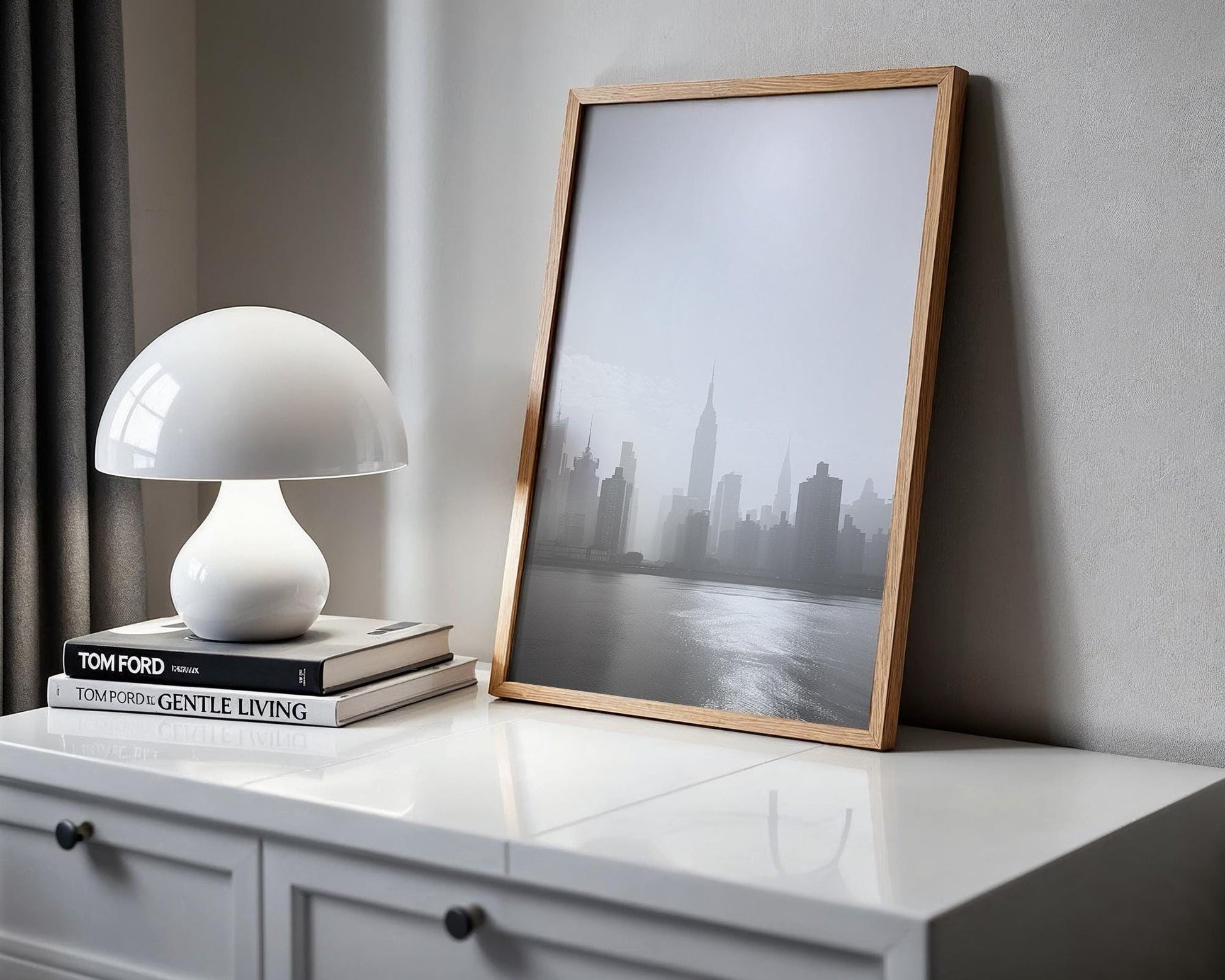 World Landmark | NYC Skyline Print | Black and White Empire State Building Photography wall art print, black and white architectural poster, minimalist modern Scandinavian wall decor, Monohaus