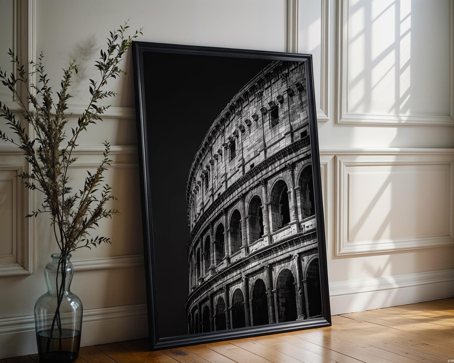 World Landmark | Colosseum Print | Black and White Italy Architecture Photography