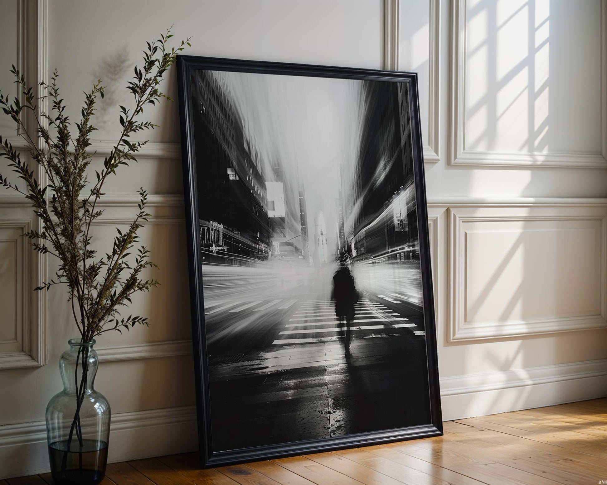 Urban Photography | Black and White Crosswalk Art Print | Urban Minimalist Decor black and white photo print, minimalist monochrome wall art poster for modern interiors, Monohaus